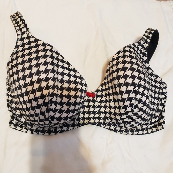 Soma 34DD Black and White Houndstooth Bra Intimates & Sleepwear - Picture 1 of 4